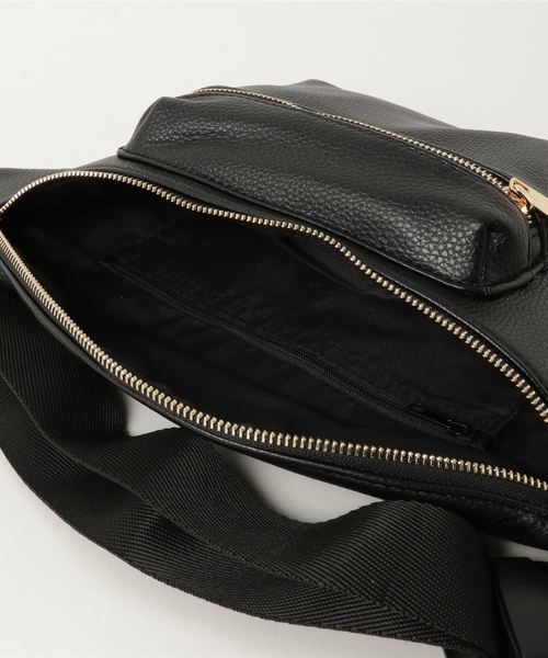 PASSE-DIX（パスディス）の「PASSE-DIX/パスディス　前ポケットFLウエストポーチ（ボディバッグ/ウエストポーチ・レディース・ブラック/シルバー/ブラック系その他・FREE）」の6枚目の写真