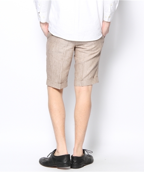 NANO universe(ナノユニバース)の「AQUOIBONISTE(アクアボニスト)/ hand made short PT(スラックス・メンズ・ベージュ/グリーン・44/46/48)」の4枚目の写真