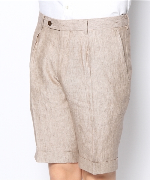 NANO universe(ナノユニバース)の「AQUOIBONISTE(アクアボニスト)/ hand made short PT(スラックス・メンズ・ベージュ/グリーン・44/46/48)」の5枚目の写真