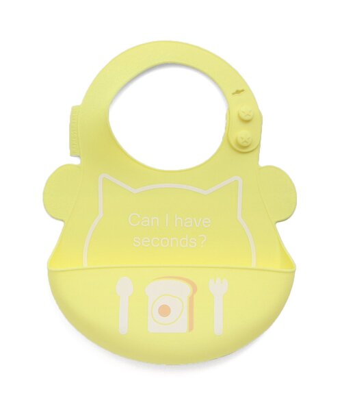 apres les cours（アプレレクール）の「■アニマルシルエットお食事用エプロン4（成型）（スタイ/よだれかけ・キッズ・ピンク/イエロー/ブルー・90）」の3枚目の写真