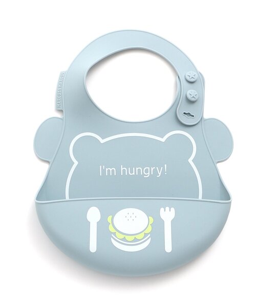 apres les cours（アプレレクール）の「■アニマルシルエットお食事用エプロン4（成型）（スタイ/よだれかけ・キッズ・ピンク/イエロー/ブルー・90）」の2枚目の写真