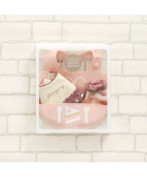 apres les cours（アプレレクール）の「■アニマルシルエットお食事用エプロン4（成型）（スタイ/よだれかけ・キッズ・ピンク/イエロー/ブルー・90）」の18枚目の写真