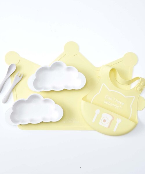 apres les cours（アプレレクール）の「■アニマルシルエットお食事用エプロン4（成型）（スタイ/よだれかけ・キッズ・ピンク/イエロー/ブルー・90）」の12枚目の写真