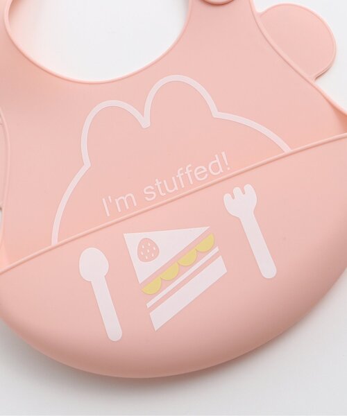 apres les cours（アプレレクール）の「■アニマルシルエットお食事用エプロン4（成型）（スタイ/よだれかけ・キッズ・ピンク/イエロー/ブルー・90）」の7枚目の写真