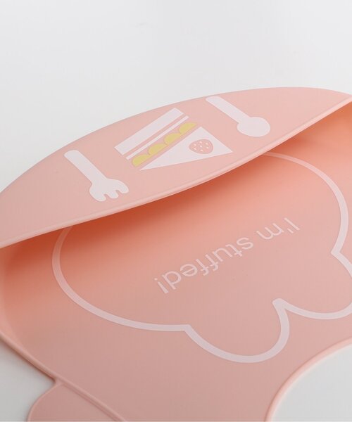 apres les cours（アプレレクール）の「■アニマルシルエットお食事用エプロン4（成型）（スタイ/よだれかけ・キッズ・ピンク/イエロー/ブルー・90）」の6枚目の写真