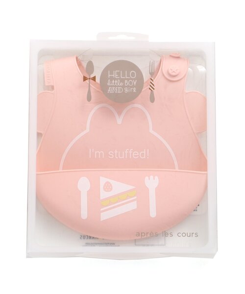 apres les cours（アプレレクール）の「■アニマルシルエットお食事用エプロン4（成型）（スタイ/よだれかけ・キッズ・ピンク/イエロー/ブルー・90）」の5枚目の写真