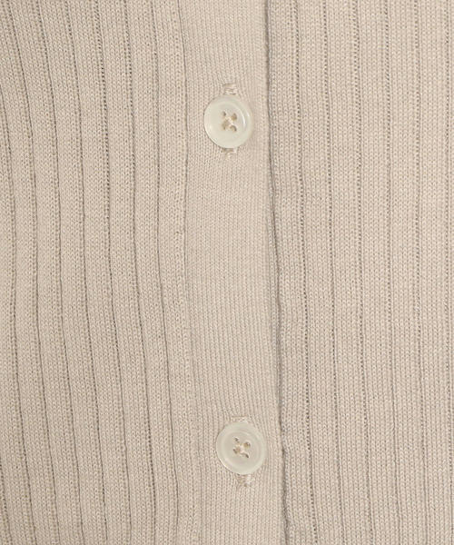 green label relaxing（グリーンレーベルリラクシング）の「[手洗い可能] KFC ソデフレア Vネック カーディガン ◆（カーディガン/ボレロ・レディース・ベージュ/ネイビー/ピンク/コバルトブルー・FREE）」の7枚目の写真