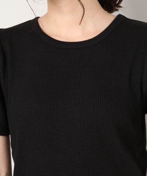 LOWRYS FARM（ローリーズファーム）の「リブタックＴシャツ　803219（Tシャツ/カットソー・レディース・オフホワイト/ブラック/ベージュ系その他/パープル系その他/マルチ・MEDIUM/LARGE）」の13枚目の写真