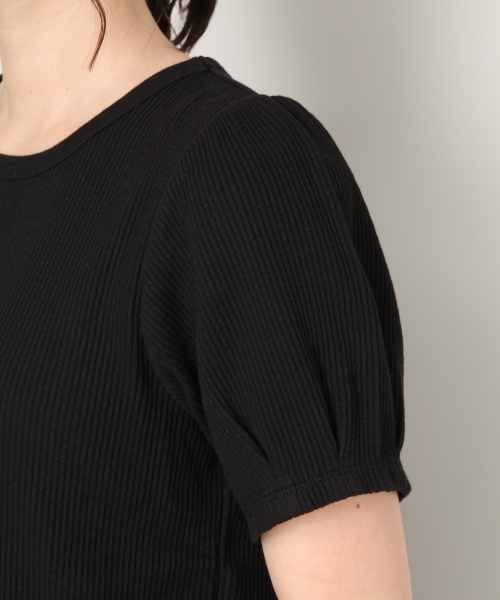 LOWRYS FARM（ローリーズファーム）の「リブタックＴシャツ　803219（Tシャツ/カットソー・レディース・オフホワイト/ブラック/ベージュ系その他/パープル系その他/マルチ・MEDIUM/LARGE）」の14枚目の写真