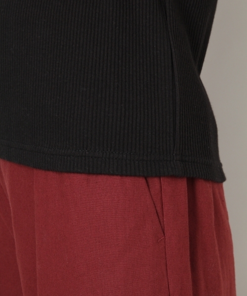 LOWRYS FARM（ローリーズファーム）の「リブタックＴシャツ　803219（Tシャツ/カットソー・レディース・オフホワイト/ブラック/ベージュ系その他/パープル系その他/マルチ・MEDIUM/LARGE）」の15枚目の写真