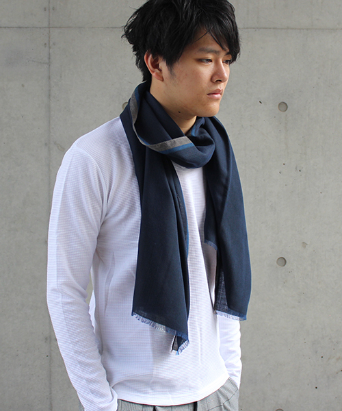 HIGH STREET(ハイストリート)の「HIGH STREET∴サイドラインストール(ストール/ショール)」 WEAR
