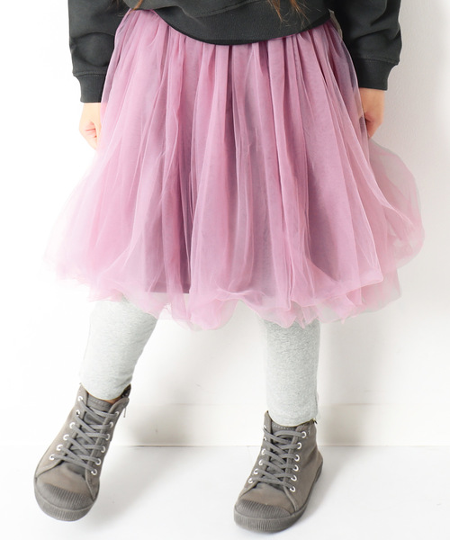 devirock（デビロック）の「チュチュロングスカッツ スカート付きレギンス（スカート・キッズ・ブラック/パープル/ネイビー/ラベンダー/ピンク・110cm/100cm/120cm/140cm/150cm/130cm/160cm）」の5枚目の写真