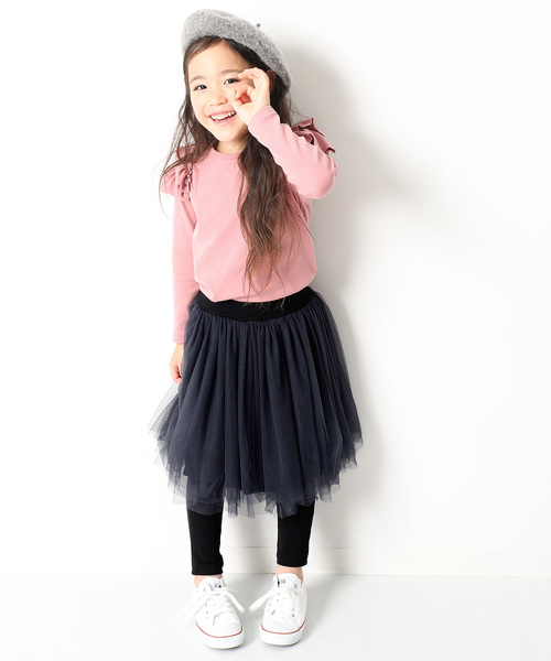 devirock（デビロック）の「チュチュロングスカッツ スカート付きレギンス（スカート・キッズ・ブラック/パープル/ネイビー/ラベンダー/ピンク・110cm/100cm/120cm/140cm/150cm/130cm/160cm）」の7枚目の写真