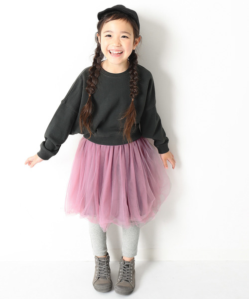 devirock（デビロック）の「チュチュロングスカッツ スカート付きレギンス（スカート・キッズ・ブラック/パープル/ネイビー/ラベンダー/ピンク・110cm/100cm/120cm/140cm/150cm/130cm/160cm）」の9枚目の写真