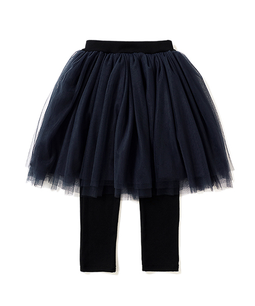 devirock（デビロック）の「チュチュロングスカッツ スカート付きレギンス（スカート・キッズ・ブラック/パープル/ネイビー/ラベンダー/ピンク・110cm/100cm/120cm/140cm/150cm/130cm/160cm）」の15枚目の写真