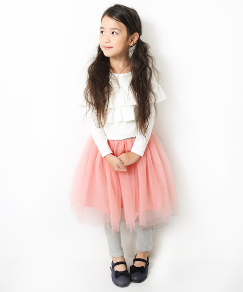 devirock（デビロック）の「チュチュロングスカッツ スカート付きレギンス（スカート・キッズ・ブラック/パープル/ネイビー/ラベンダー/ピンク・110cm/100cm/120cm/140cm/150cm/130cm/160cm）」の18枚目の写真