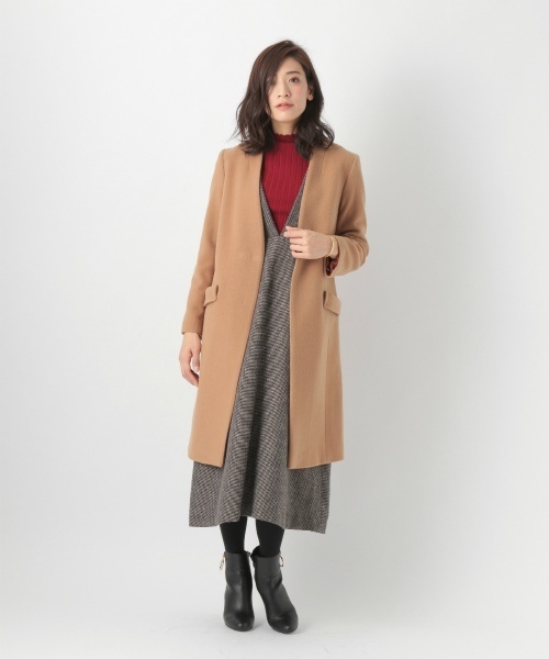 laboratory work（ラボラトリーワーク）の「スカラップネックリブニット（ニット/セーター・レディース・ブラック/ブラウン/オフホワイト/ブルーグリーン/パープル/レッド・MEDIUM）」の21枚目の写真