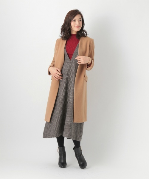 laboratory work（ラボラトリーワーク）の「スカラップネックリブニット（ニット/セーター・レディース・ブラック/ブラウン/オフホワイト/ブルーグリーン/パープル/レッド・MEDIUM）」の20枚目の写真