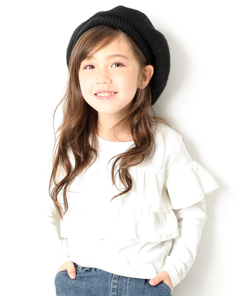 devirock(デビロック)の「【旧モデル】ガールズデザインロングTシャツ カットソー(Tシャツ/カットソー・キッズ・レッド/ホワイト系その他/ブラック系その他/グレー系その他/ベージュ系その他/ブルー系その他/キャメル/ピンク系その他/ホワイト系その他2/ブラック系その他2/グレー系その他2/ベージュ系その他2/ブルー系その他3/ピンク系その他2/ピンク系その他3/ブルー系その他2/ブルー系その他4・140cm/150cm/160cm/130cm/80cm/90cm/110cm/100cm/120cm)」の2枚目の写真