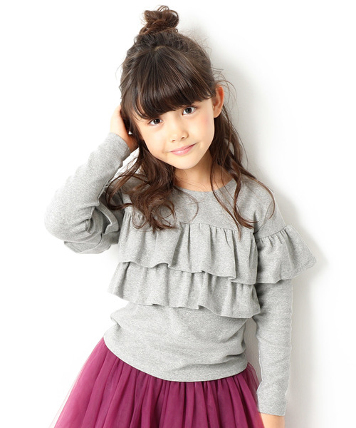 devirock(デビロック)の「【旧モデル】ガールズデザインロングTシャツ カットソー(Tシャツ/カットソー・キッズ・レッド/ホワイト系その他/ブラック系その他/グレー系その他/ベージュ系その他/ブルー系その他/キャメル/ピンク系その他/ホワイト系その他2/ブラック系その他2/グレー系その他2/ベージュ系その他2/ブルー系その他3/ピンク系その他2/ピンク系その他3/ブルー系その他2/ブルー系その他4・140cm/150cm/160cm/130cm/80cm/90cm/110cm/100cm/120cm)」の6枚目の写真