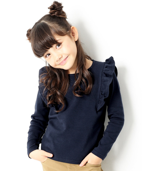 devirock(デビロック)の「【旧モデル】ガールズデザインロングTシャツ カットソー(Tシャツ/カットソー・キッズ・レッド/ホワイト系その他/ブラック系その他/グレー系その他/ベージュ系その他/ブルー系その他/キャメル/ピンク系その他/ホワイト系その他2/ブラック系その他2/グレー系その他2/ベージュ系その他2/ブルー系その他3/ピンク系その他2/ピンク系その他3/ブルー系その他2/ブルー系その他4・140cm/150cm/160cm/130cm/80cm/90cm/110cm/100cm/120cm)」の10枚目の写真