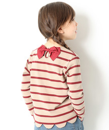 devirock | ガールズデザインロングTシャツ  カットソー(Tシャツ/カットソー)