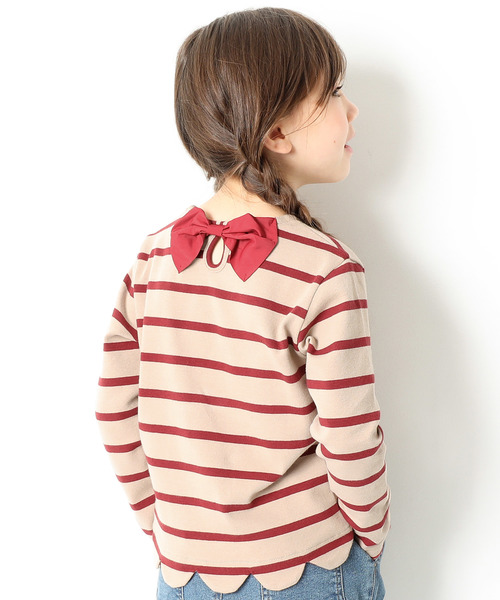 devirock(デビロック)の「【旧モデル】ガールズデザインロングTシャツ カットソー(Tシャツ/カットソー・キッズ・レッド/ホワイト系その他/ブラック系その他/グレー系その他/ベージュ系その他/ブルー系その他/キャメル/ピンク系その他/ホワイト系その他2/ブラック系その他2/グレー系その他2/ベージュ系その他2/ブルー系その他3/ピンク系その他2/ピンク系その他3/ブルー系その他2/ブルー系その他4・140cm/150cm/160cm/130cm/80cm/90cm/110cm/100cm/120cm)」の9枚目の写真