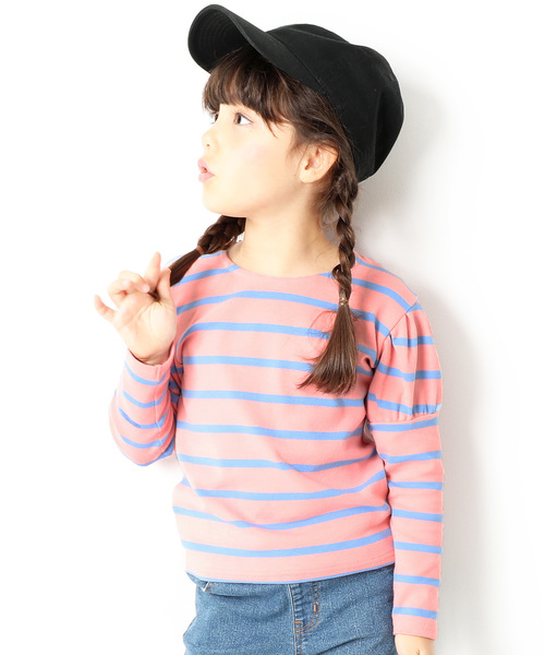 devirock(デビロック)の「【旧モデル】ガールズデザインロングTシャツ カットソー(Tシャツ/カットソー・キッズ・レッド/ホワイト系その他/ブラック系その他/グレー系その他/ベージュ系その他/ブルー系その他/キャメル/ピンク系その他/ホワイト系その他2/ブラック系その他2/グレー系その他2/ベージュ系その他2/ブルー系その他3/ピンク系その他2/ピンク系その他3/ブルー系その他2/ブルー系その他4・140cm/150cm/160cm/130cm/80cm/90cm/110cm/100cm/120cm)」の17枚目の写真