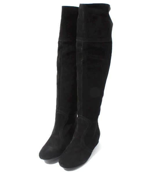 SLOBE IENA(スローブイエナ)の「スエードニーハイブーツ。(ブーツ・レディース・ブラウン/ブラック・37/36/38)」の11枚目の写真