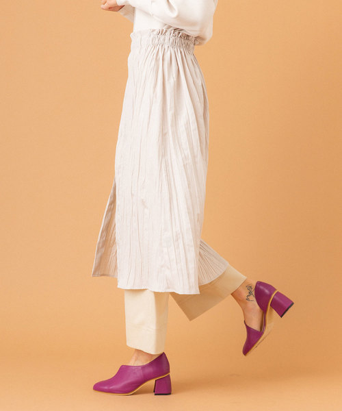 UNITED TOKYO（ユナイテッドトウキョウ）の「リベラルカバーパンツ（スカート・レディース・ネイビー/アイボリー・1/2）」の20枚目の写真