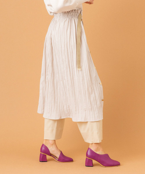 UNITED TOKYO（ユナイテッドトウキョウ）の「リベラルカバーパンツ（スカート・レディース・ネイビー/アイボリー・1/2）」の18枚目の写真