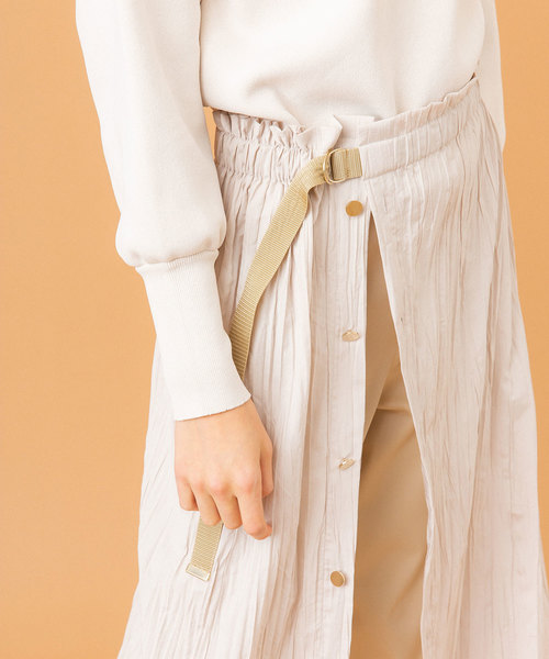 UNITED TOKYO（ユナイテッドトウキョウ）の「リベラルカバーパンツ（スカート・レディース・ネイビー/アイボリー・1/2）」の17枚目の写真