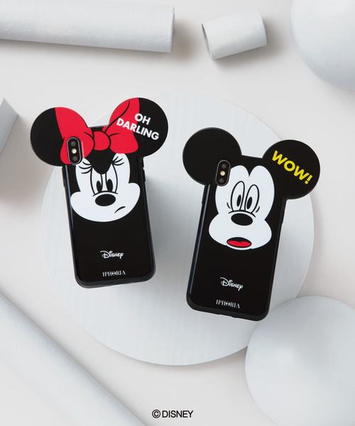 iphoria（アイフォリア）の「IPHORIA/アイフォリア ディズニー EPISODE COLLECTION   MICKEY/WOW!   MINNIE/OH DARLING for iPhone X/XS（スマホケース/カバー・レディース・ブラック/レッド・ONE SIZE）」の9枚目の写真