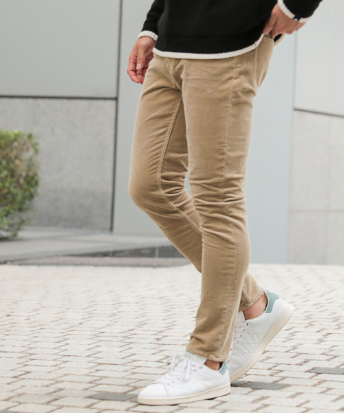 BAYFLOW（ベイフロー）の「ニジュウコールスリムパンツ（その他パンツ・メンズ・ベージュ/ネイビー/カーキ・SMALL/MEDIUM/LARGE）」の2枚目の写真