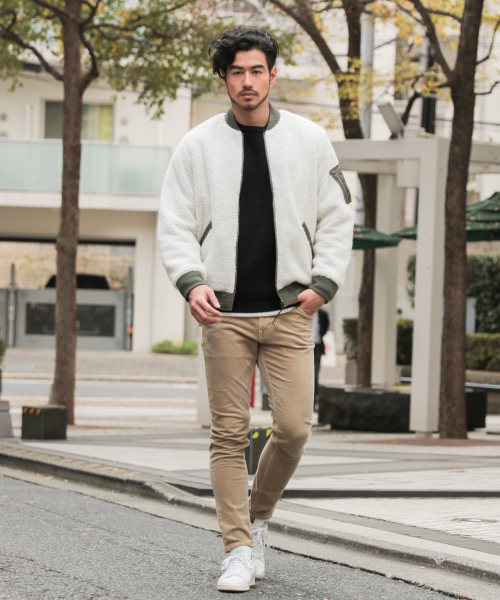 BAYFLOW（ベイフロー）の「ニジュウコールスリムパンツ（その他パンツ・メンズ・ベージュ/ネイビー/カーキ・SMALL/MEDIUM/LARGE）」の4枚目の写真