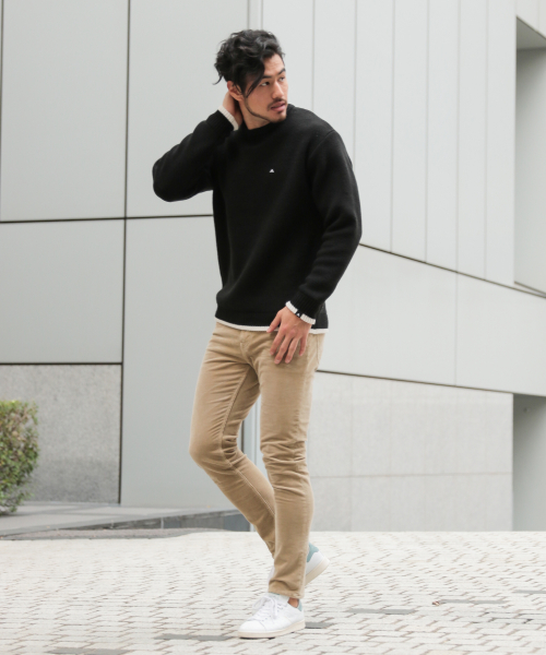 BAYFLOW（ベイフロー）の「ニジュウコールスリムパンツ（その他パンツ・メンズ・ベージュ/ネイビー/カーキ・SMALL/MEDIUM/LARGE）」の5枚目の写真