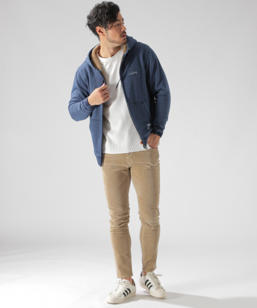 BAYFLOW（ベイフロー）の「ニジュウコールスリムパンツ（その他パンツ・メンズ・ベージュ/ネイビー/カーキ・SMALL/MEDIUM/LARGE）」の7枚目の写真