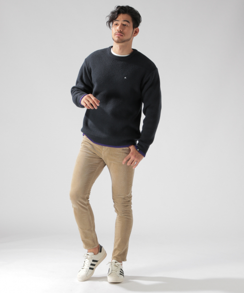 BAYFLOW（ベイフロー）の「ニジュウコールスリムパンツ（その他パンツ・メンズ・ベージュ/ネイビー/カーキ・SMALL/MEDIUM/LARGE）」の8枚目の写真