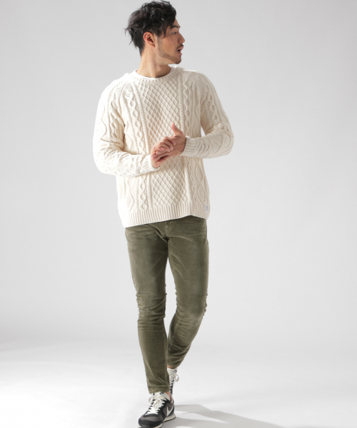 BAYFLOW（ベイフロー）の「ニジュウコールスリムパンツ（その他パンツ・メンズ・ベージュ/ネイビー/カーキ・SMALL/MEDIUM/LARGE）」の10枚目の写真