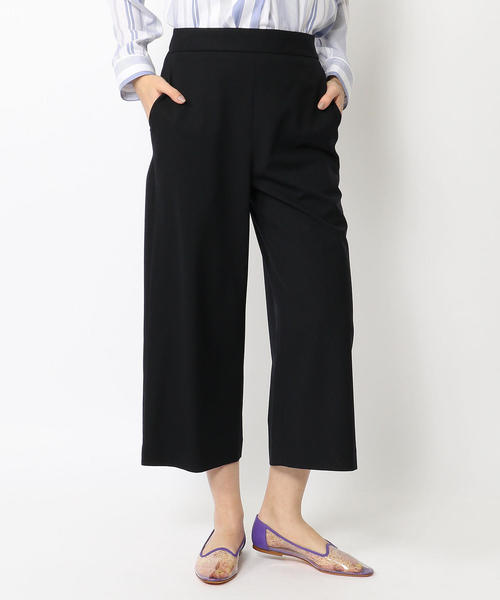 MACPHEE（マカフィー）の「ウールトロピカル ワイドクロップドパンツ（その他パンツ・レディース・ライトグレー/ブラック系その他/グリーン系その他4/ネイビー・32/34/36）」の14枚目の写真