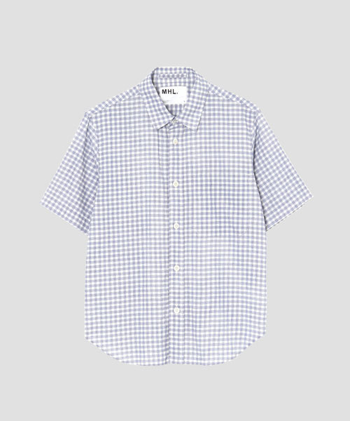 MHL.（エムエイチエル）の「PRINTED COTTON LINEN CHECK（シャツ