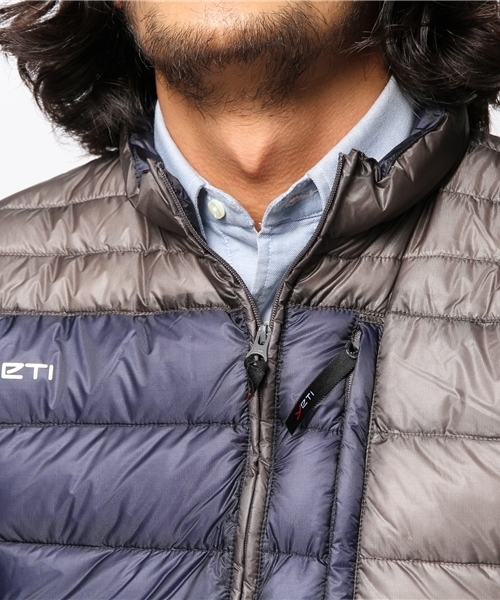 JOURNAL STANDARD（ジャーナルスタンダード）の「【2013 AUTUMN CATALOGUE 掲載アイテム】YETI×JOURNAL STANDARD / イエティ: MIKO / ダウンベスト（ダウンベスト・メンズ・グレー/ネイビー・X-SMALL/SMALL）」の6枚目の写真