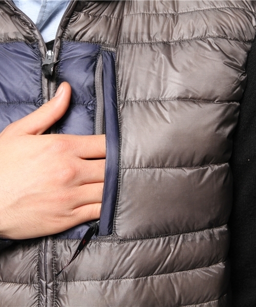 JOURNAL STANDARD（ジャーナルスタンダード）の「【2013 AUTUMN CATALOGUE 掲載アイテム】YETI×JOURNAL STANDARD / イエティ: MIKO / ダウンベスト（ダウンベスト・メンズ・グレー/ネイビー・X-SMALL/SMALL）」の8枚目の写真