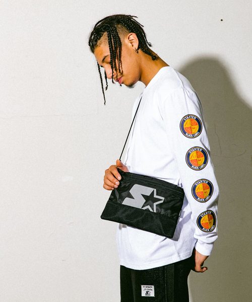 MASSIVE STORE（マッシブストア）の「【STARTER BLACK LABEL/スターターブラックレーベル】EMBLEM LONG SLEEVE/エンブレムロングスリーブ（Tシャツ/カットソー・メンズ・ホワイト/ブラック・M/L）」の6枚目の写真