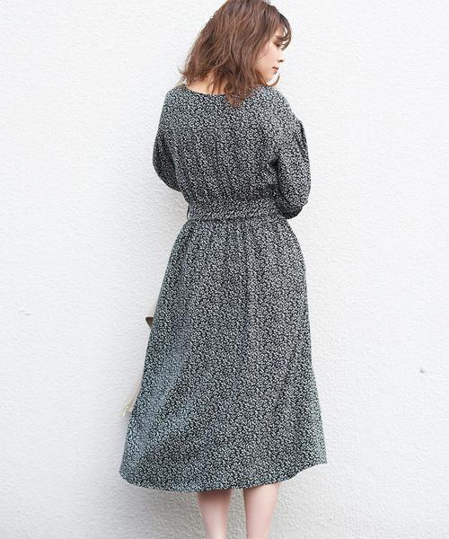 natural couture（ナチュラルクチュール）の「スクエアネックフロント釦ワンピース（ワンピース・レディース・ブラック/ベージュ/パープル/ブラック系その他/イエロー系その他・FREE）」の20枚目の写真