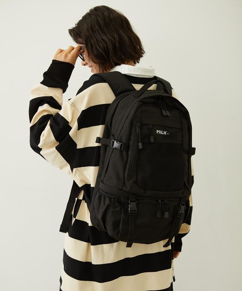 MILKFED. ブラックリュック32リットル MILKFED. リュック レディース MILK FED. ミルクフェド 大容量