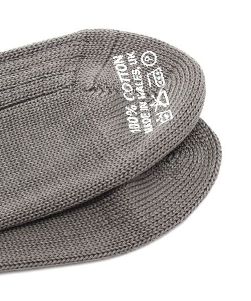 CORGI(コーギ)の「CORGI: コットン リブ ソックス(ソックス/靴下・メンズ・ホワイト/ダークグレー/レッド/グリーン/ネイビー/グレー/ワイン・ONE SIZE/10/15 )」の8枚目の写真