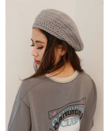 サマーニットベレー帽