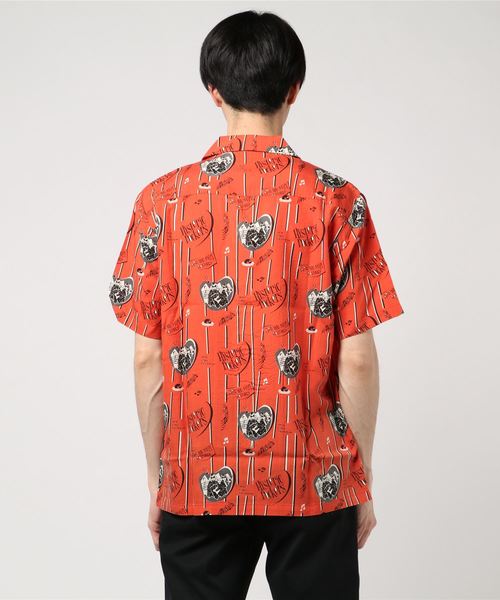 HYSTERIC GLAMOUR(ヒステリックグラマー)の「RUMBLERS総柄 アロハシャツ(シャツ/ブラウス・メンズ・グリーン系その他/ブルー系その他/レッド系その他・LARGE/MEDIUM/SMALL)」の4枚目の写真