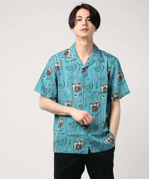 HYSTERIC GLAMOUR(ヒステリックグラマー)の「RUMBLERS総柄 アロハシャツ(シャツ/ブラウス・メンズ・グリーン系その他/ブルー系その他/レッド系その他・LARGE/MEDIUM/SMALL)」の9枚目の写真